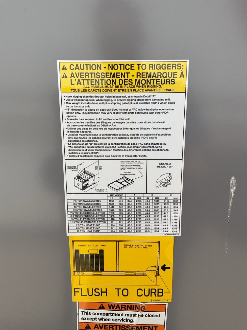 7.5 Ton Two-Stage Convertible Natural Gas/Electric Packaged Unit, 11.2 EER, 208-230/60/3, R410A