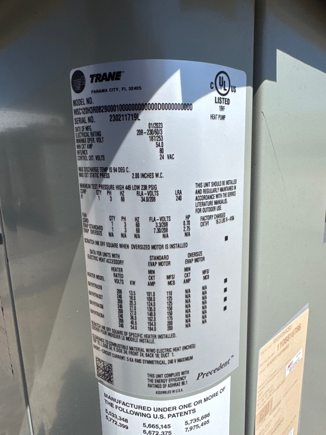 10 Ton Two-Stage Convertible Packaged Heat Pump Unit, 10.1 EER, 208-230/60/3, R-410A