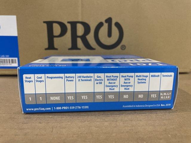 1 Heat/1 Cool, Conventional, Non-Programmable 24 V Thermostat