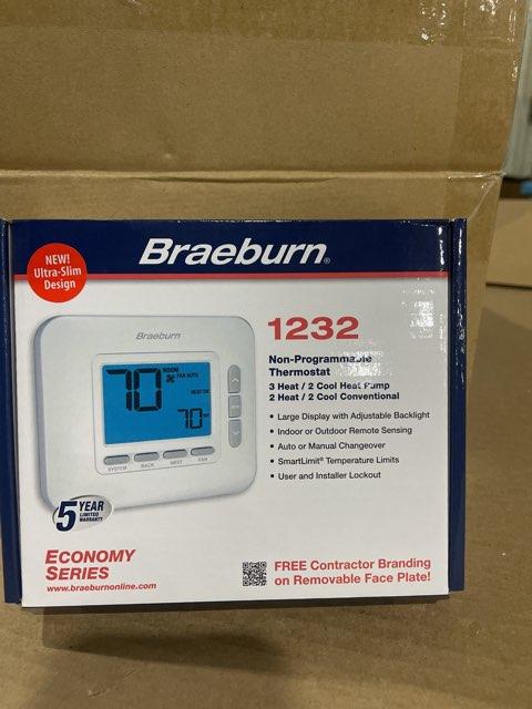 3 Heat/2 Cool, Non-Programmable Multi-Stage 24 V Heat Pump/Conventional Thermostat