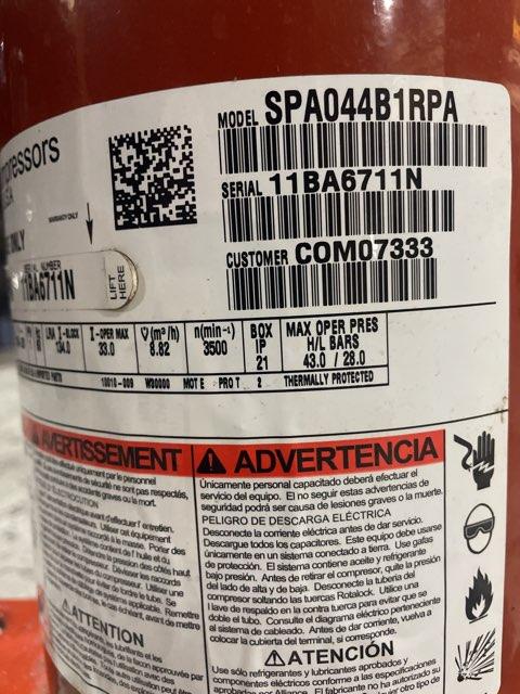 3.5 Ton Single-Stage AC Scroll Compressor 208-230/60/1 R410A