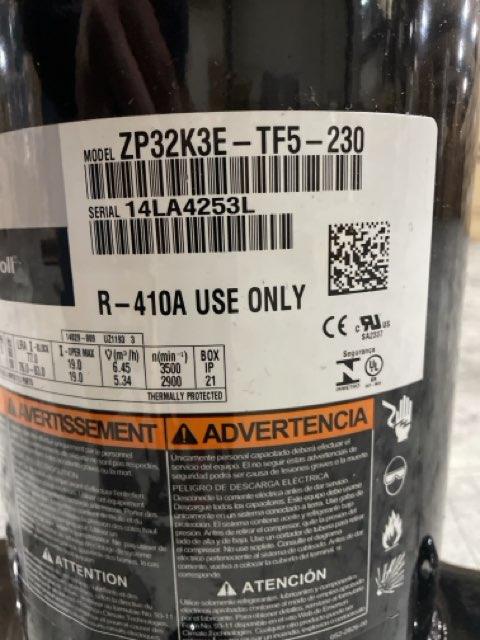 2.5 Ton Single-Stage AC Scroll Compressor 200-230/60/3 R410A