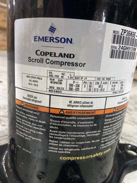3 Ton Single-Stage AC/HP Scroll Compressor 200-230/60/3 R410A