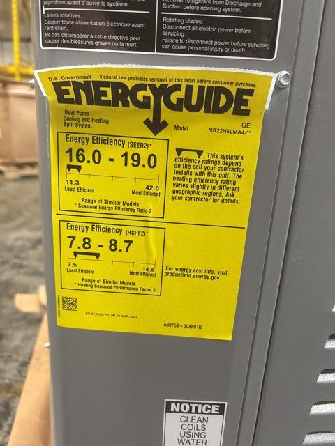5 Ton Inverter Split-System Heat Pump 208-230/60/1 R410A 22 SEER