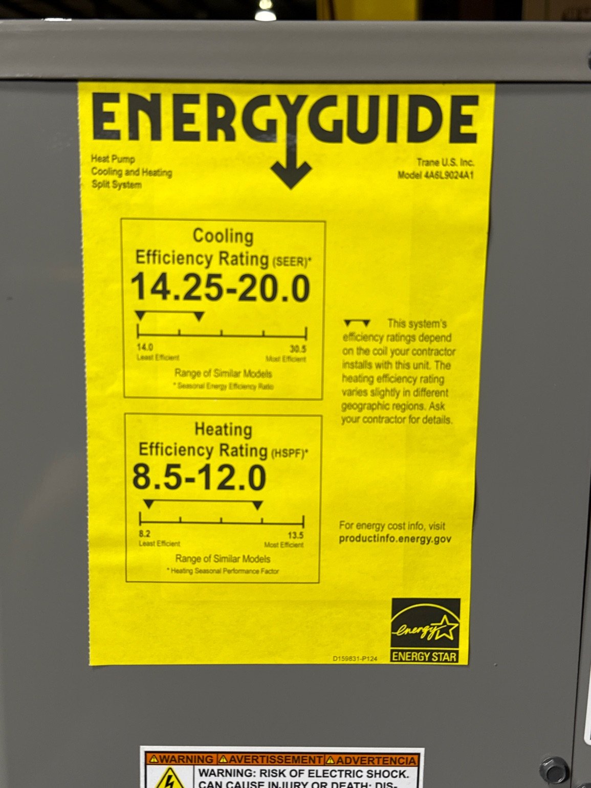2 Ton Side Discharge Variable Speed Split-System Communicating Heat Pump 208-230/60/1 R410A 19 SEER