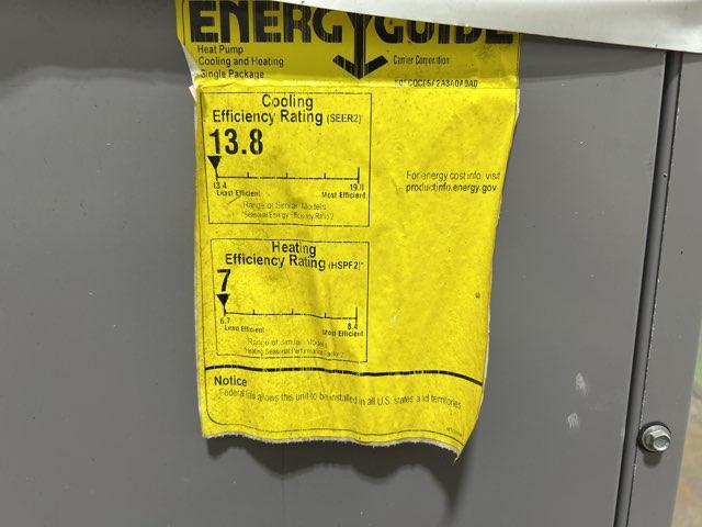 4 Ton Single-Stage Convertible Packaged Heat Pump Unit, 13.4 SEER2, 208-230/60/1, R410A