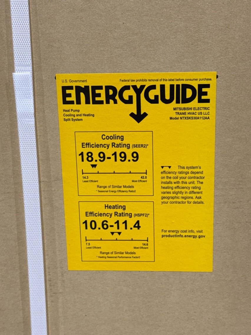 30,000 BTU Single-Zone Outdoor Inverter Heat Pump Mini Split Unit, 18 SEER 208-230/60/1 R-410A