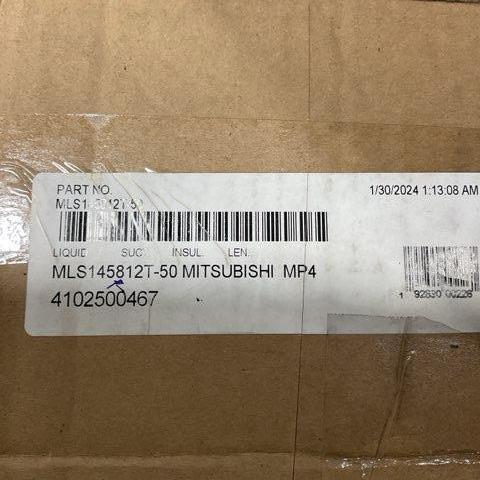 1/4"L X 5/8"S X 1/2"W X 50' Line Set, Flare