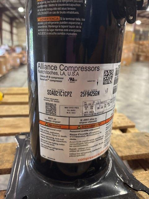 1.5 Ton AC Scroll Compressor 208/230/60/1 R410A