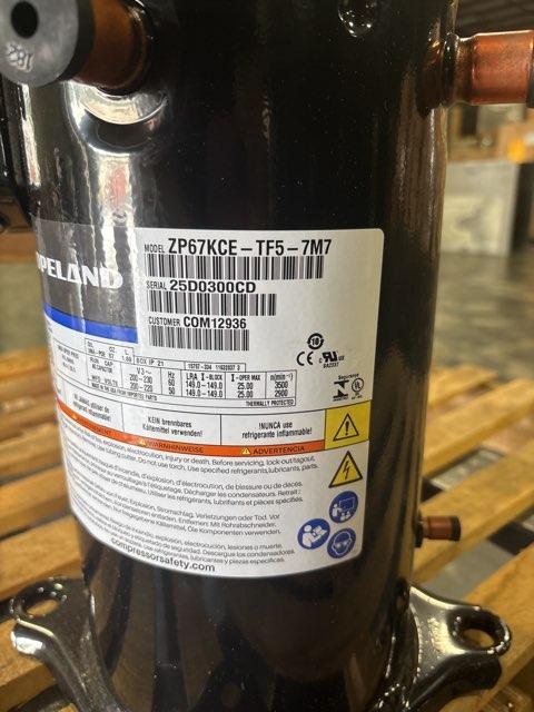 5 Ton AC Scroll Compressor 200/230/50/60/3 R410A