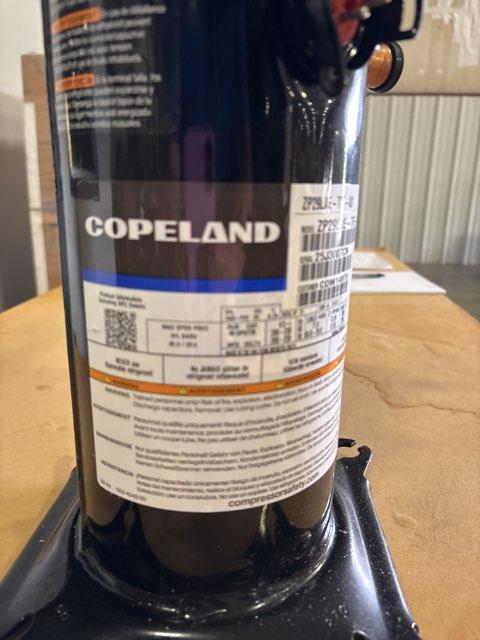 2.5 Ton Single-Stage AC/HP Scroll Compressor 200/230/60/3 R410A