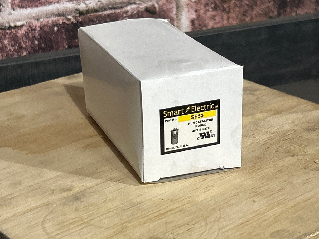 370 Vac, 50+5MFD 50/60 Hz, Round Capacitor
