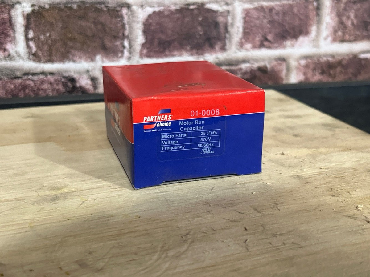 370 Vac, 25MFD 50/60 Hz, Oval Capacitor