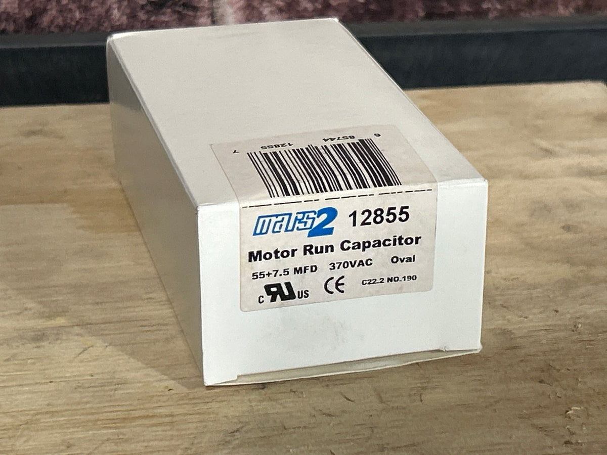 370 Vac, 55+7.5MFD 50/60 Hz, Oval Capacitor