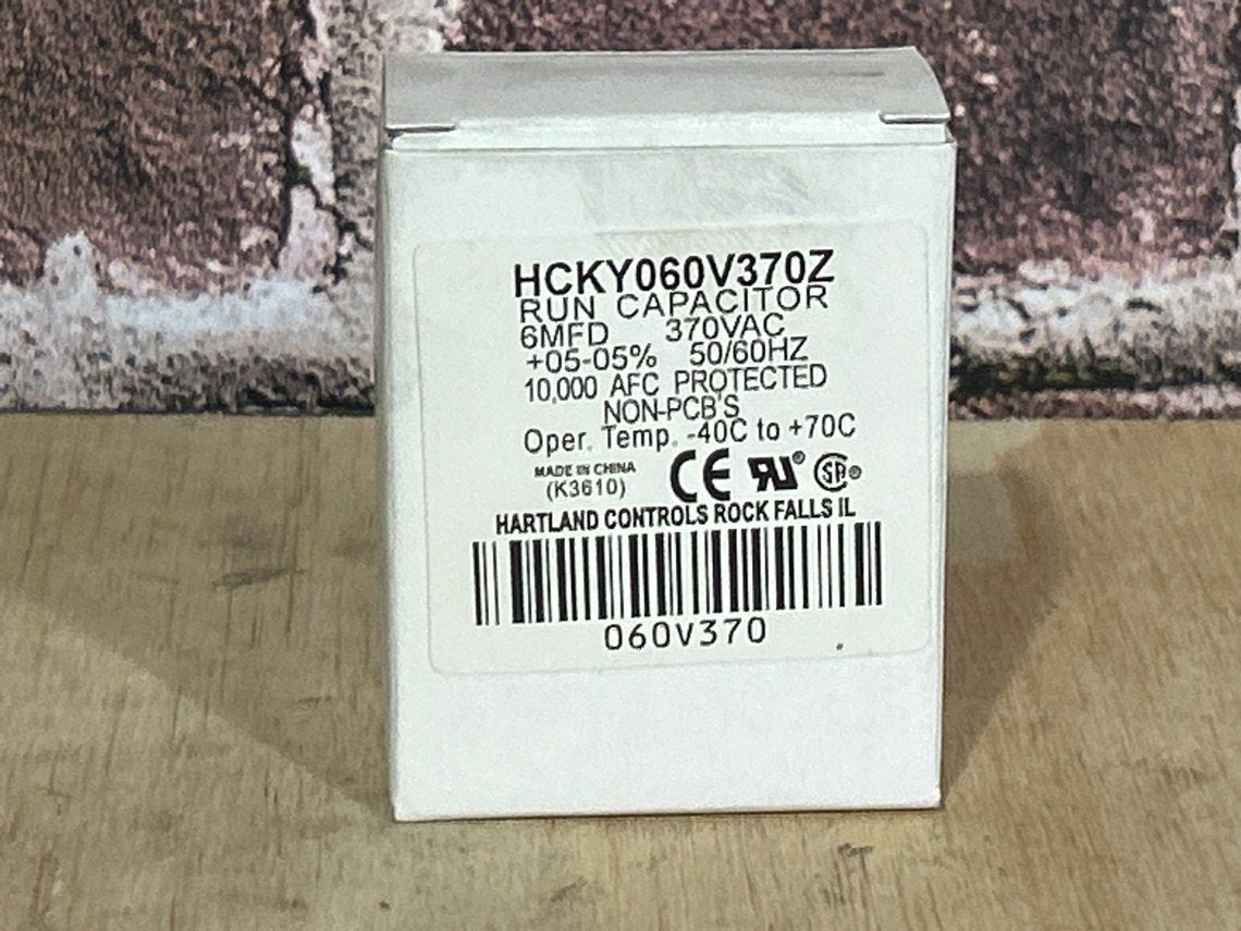 370 Vac, 6MFD 50/60 Hz, Oval Capacitor