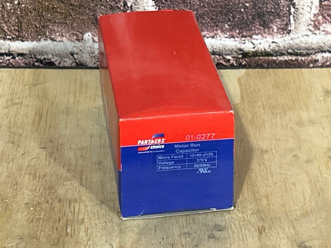 370 Vac, 60+10MFD 50/60 Hz, Round Capacitor