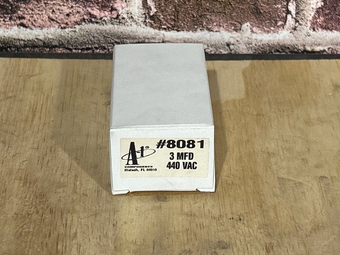 440 Vac, 3MFD 50/60 Hz, Oval Capacitor
