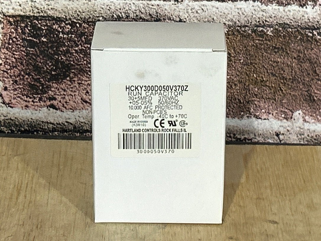 370 Vac, 30+5MFD 50/60 Hz, Oval Capacitor