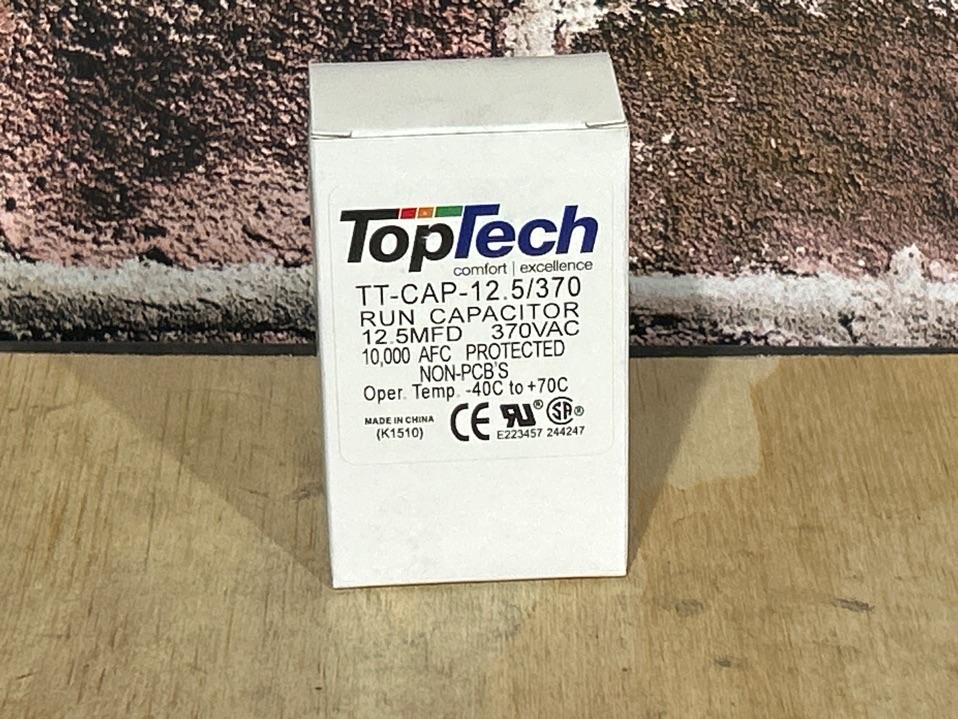 370 Vac, 12.5MFD 50/60 Hz, Oval Capacitor