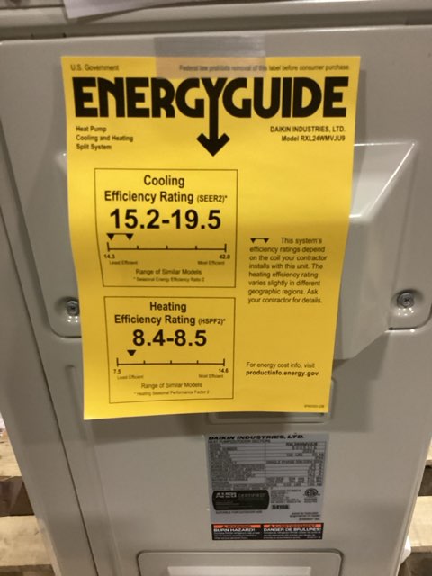 24,000 BTU Single-Zone Outdoor Inverter Heat Pump Mini Split Unit, 15.2 SEER2 208-230/60/1 R-410A