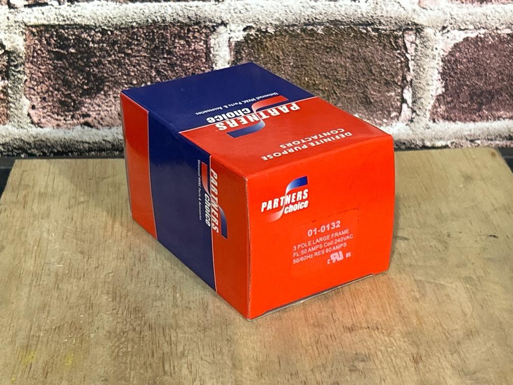 240 V, 50/60 Hz, 50 Amps 3 Pole Contactor