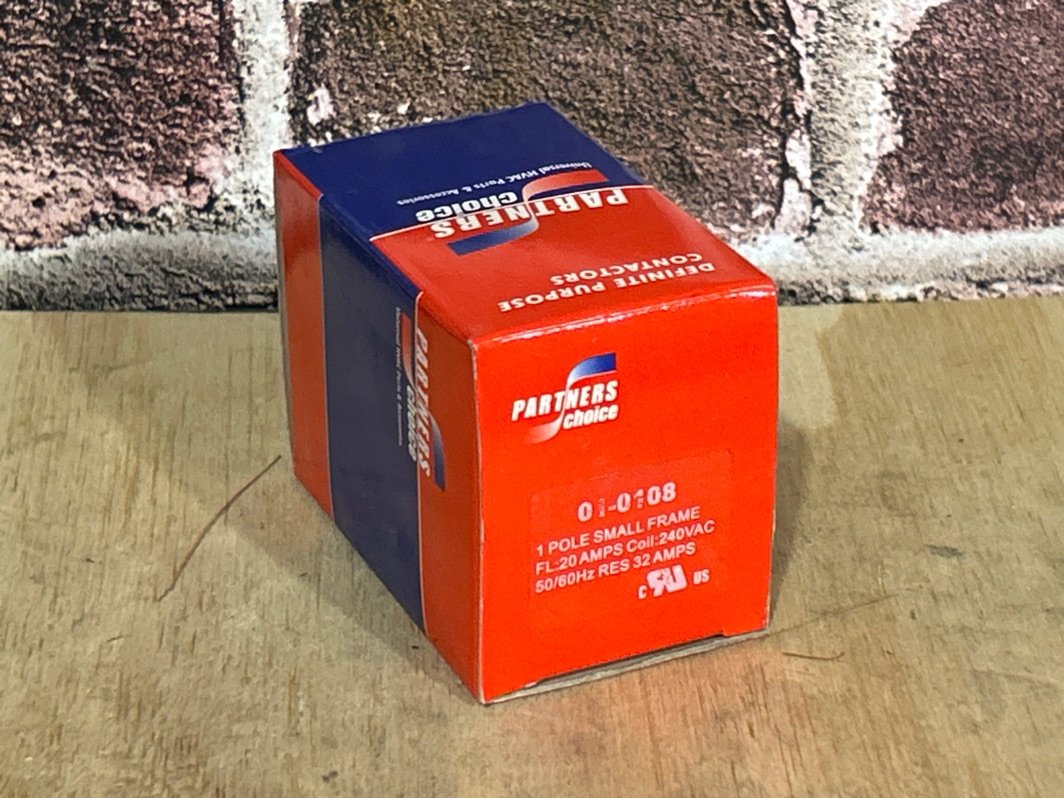 240 V, 50/60 Hz, 20 Amps 1 Pole Contactor