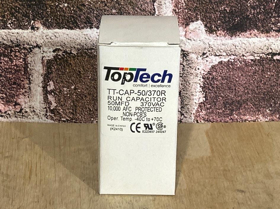 370 Vac, 50MFD 50/60 Hz, Round Capacitor