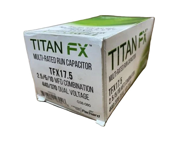 370/440 Vac, 17.5 MFD (2.5/5/10), 50/60 Hz, Multi-Rated Round Capacitor