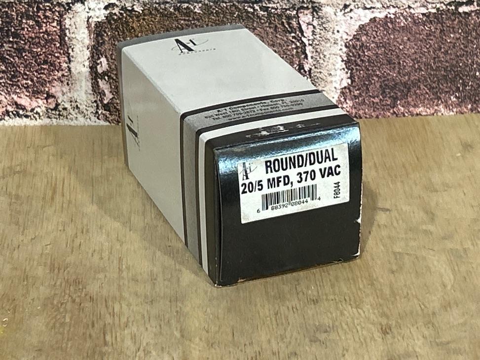 370 Vac, 20+5MFD 50/60 Hz, Round Capacitor