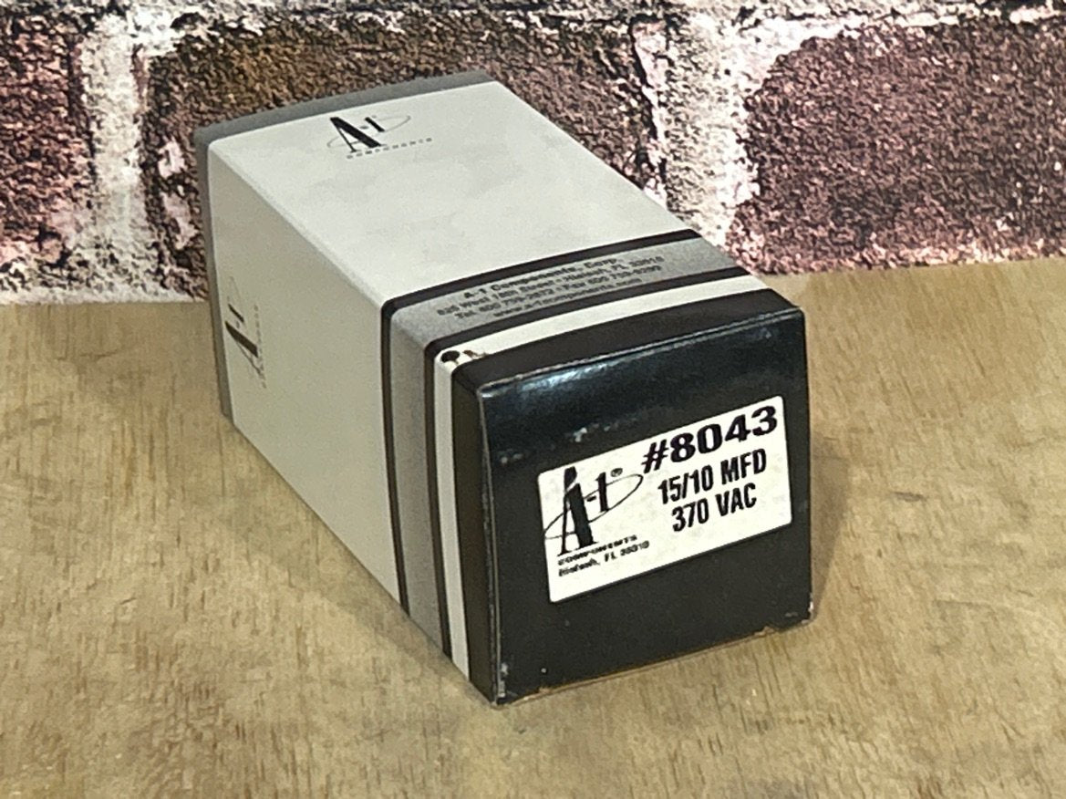 370 Vac, 15+10MFD 50/60 Hz, Round Capacitor