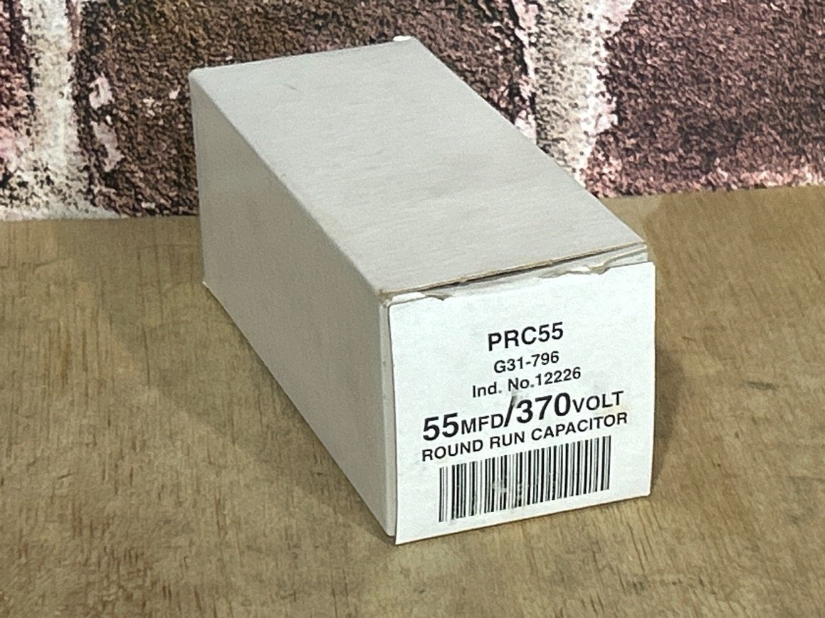370 Vac, 55MFD 50/60 Hz, Round Capacitor
