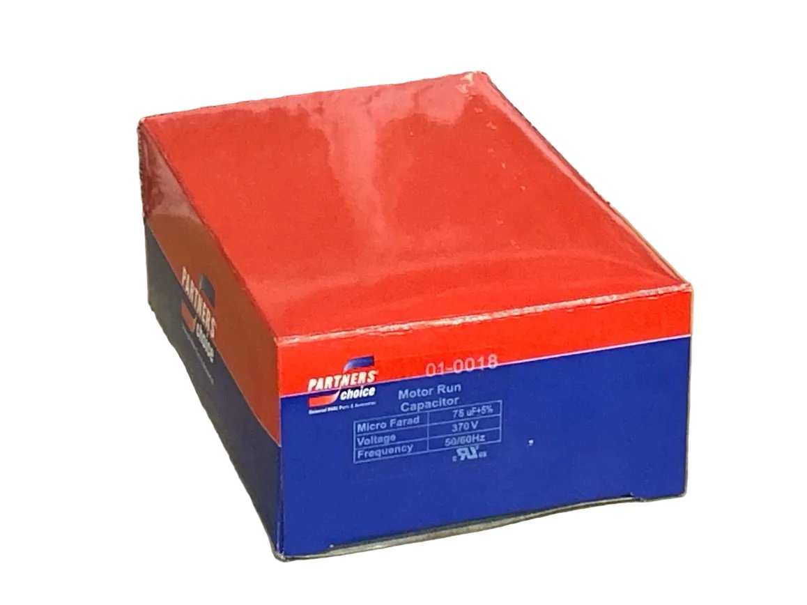 370 Vac, 75MFD 50/60 Hz, Oval Capacitor