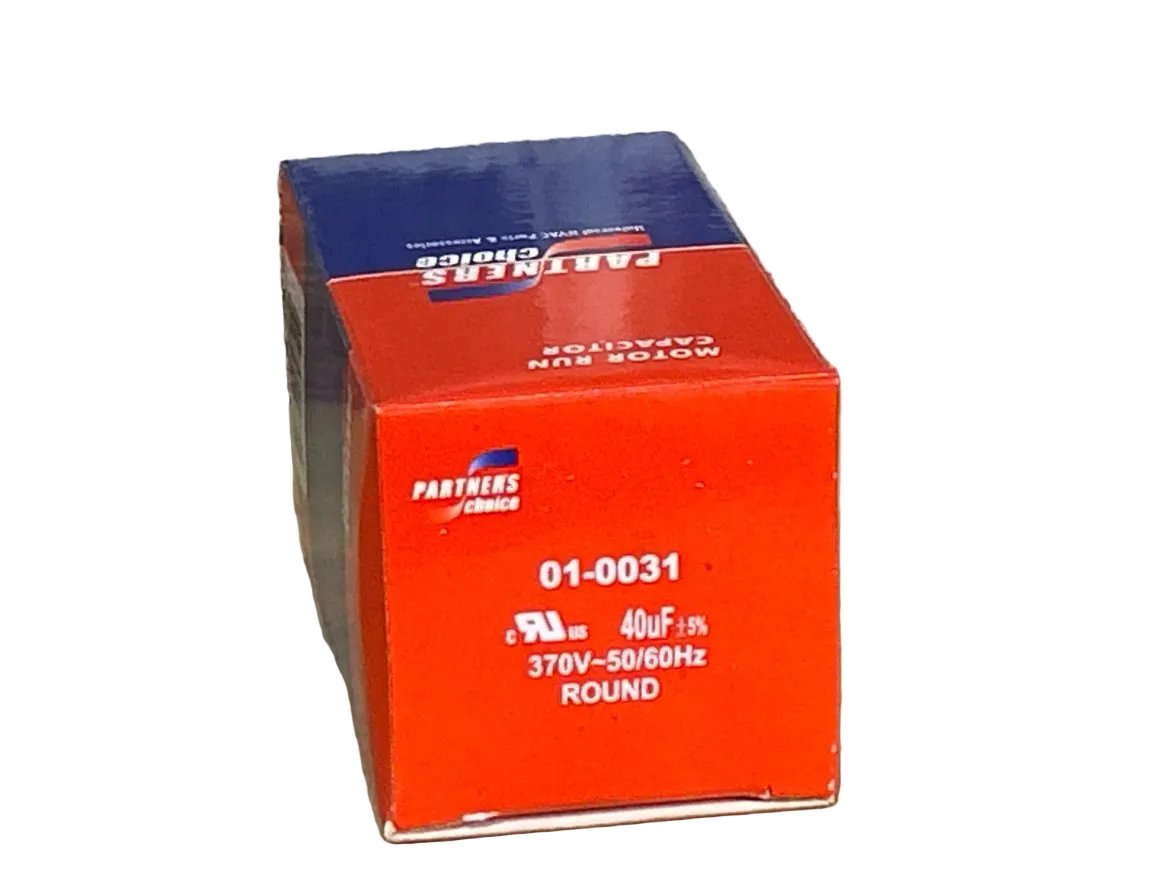 370 Vac, 40MFD 50/60 Hz, Round Capacitor