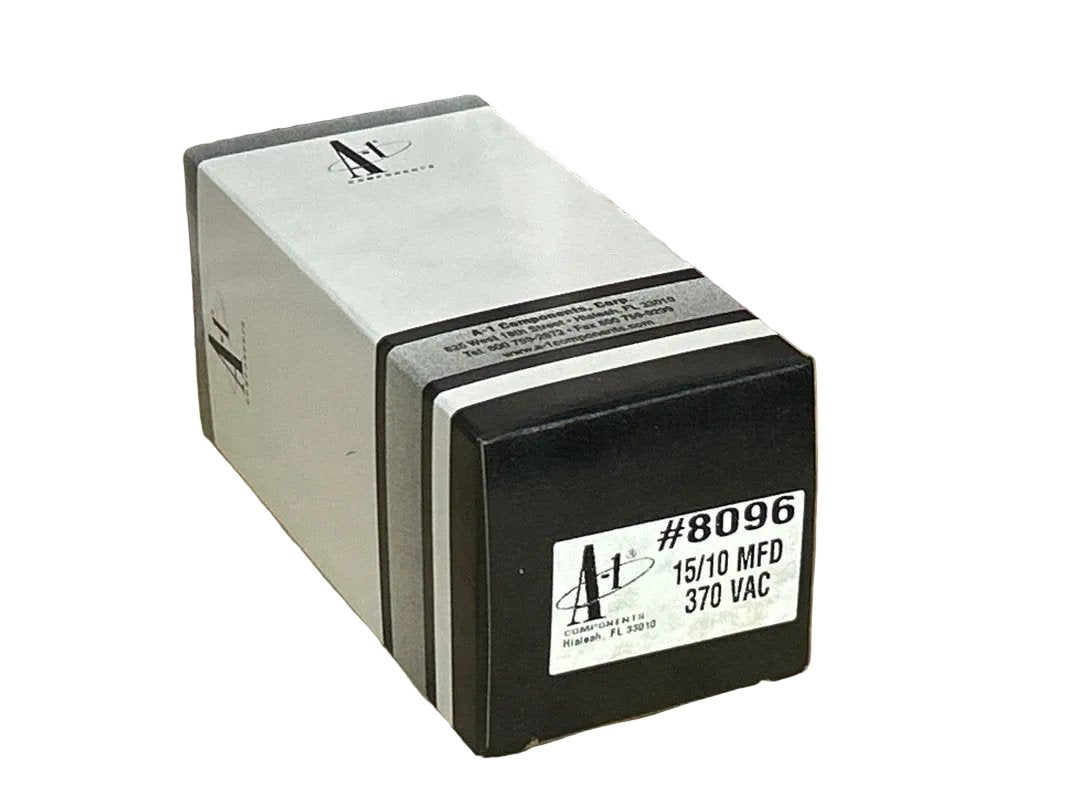 370 Vac, 15+10MFD 50/60 Hz, Oval Capacitor
