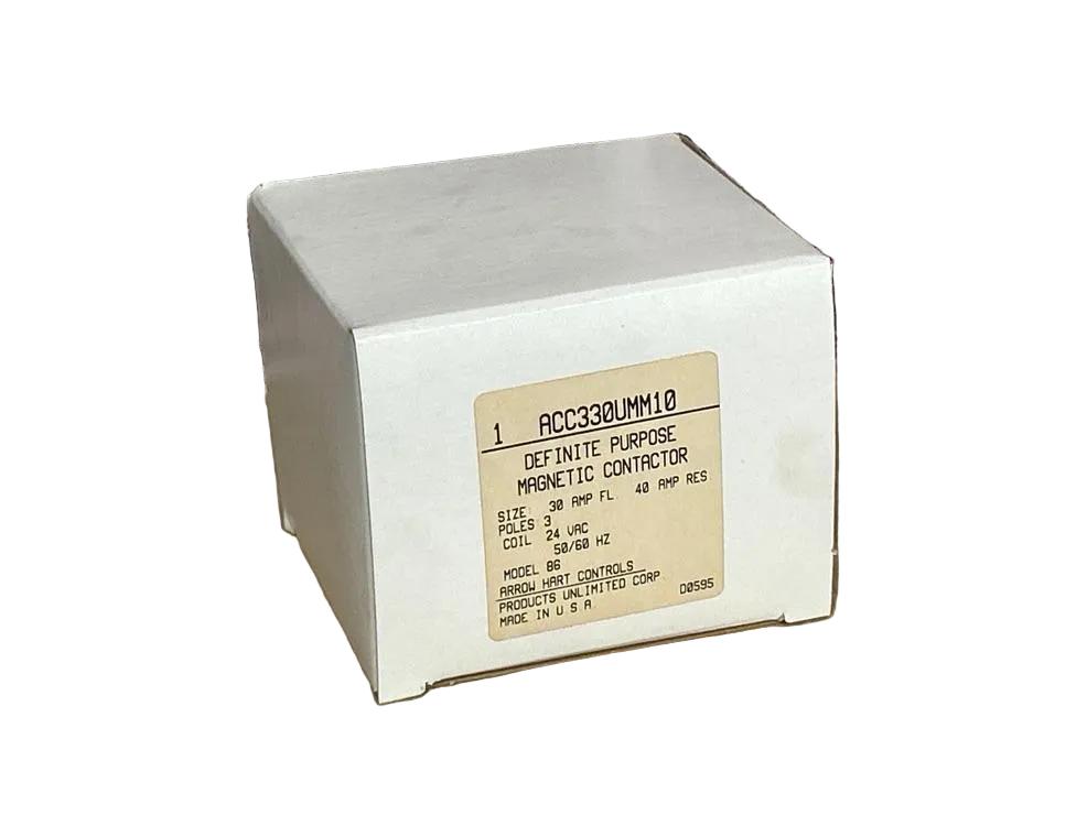 24 V, 50/60 Hz, 30 Amps 3 Pole Contactor