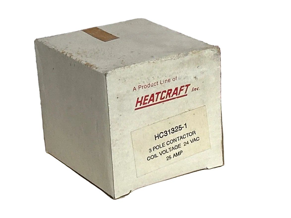 24 V, 50/60 Hz, 25 Amps 3 Pole Contactor