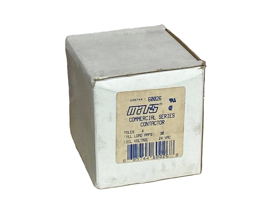 24 V, 50/60 Hz, 30 Amps 4 Pole Contactor