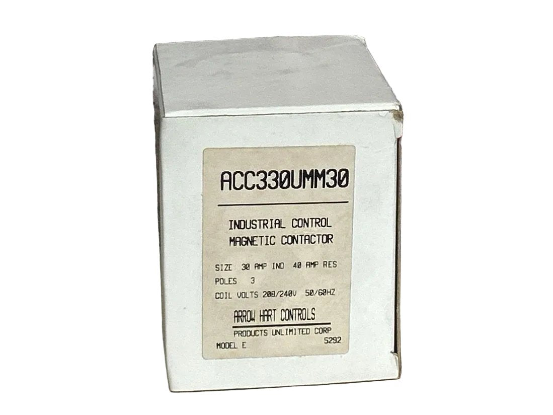 208/240 V, 50/60 Hz, 30 Amps 3 Pole Contactor