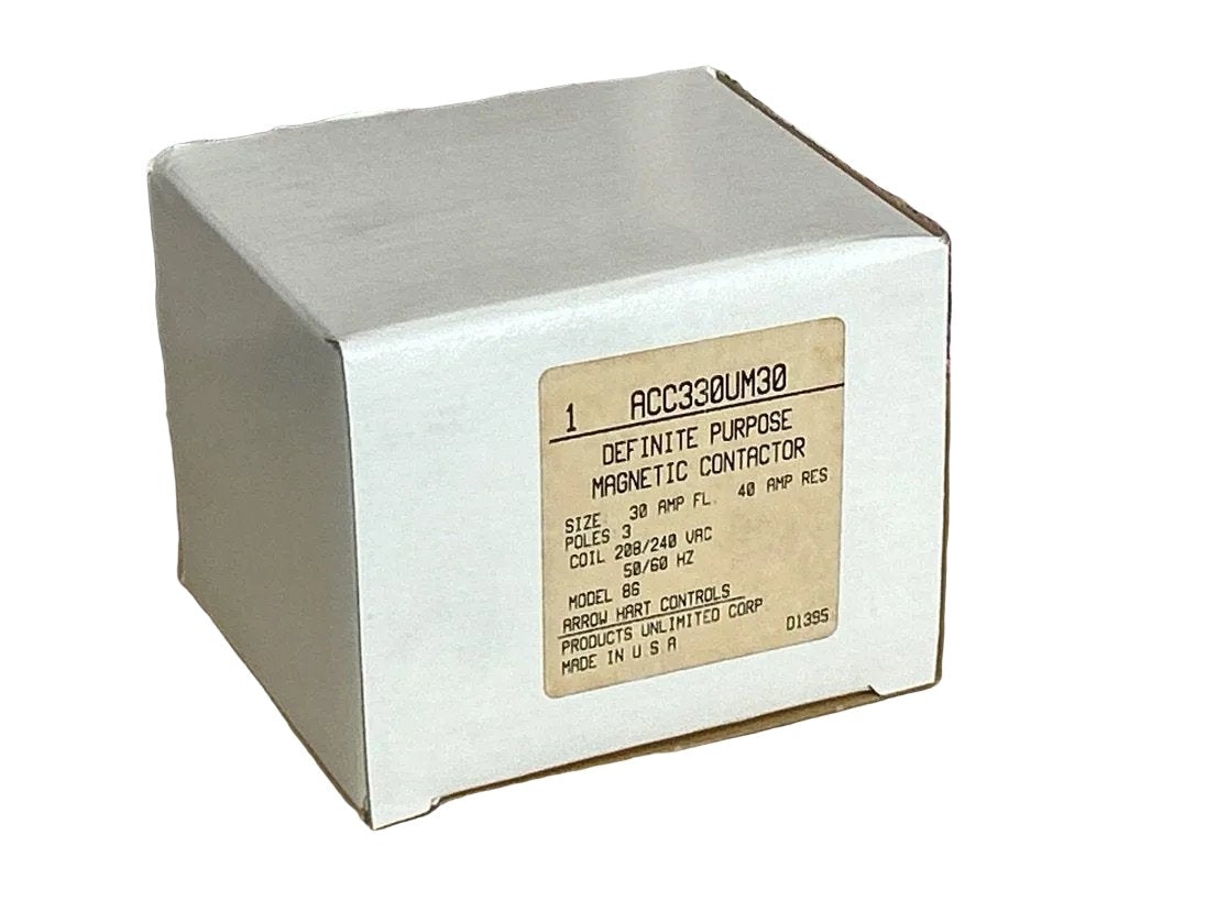 208/240 V, 50/60 Hz, 30 Amps 3 Pole Contactor