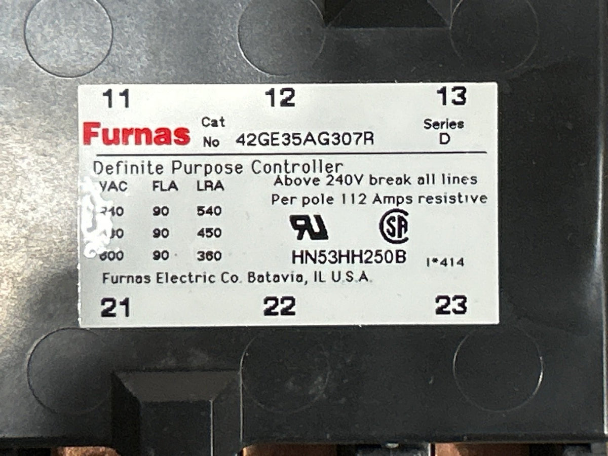 208/240 V, 50/60 Hz, 90 Amps 3 Pole Contactor