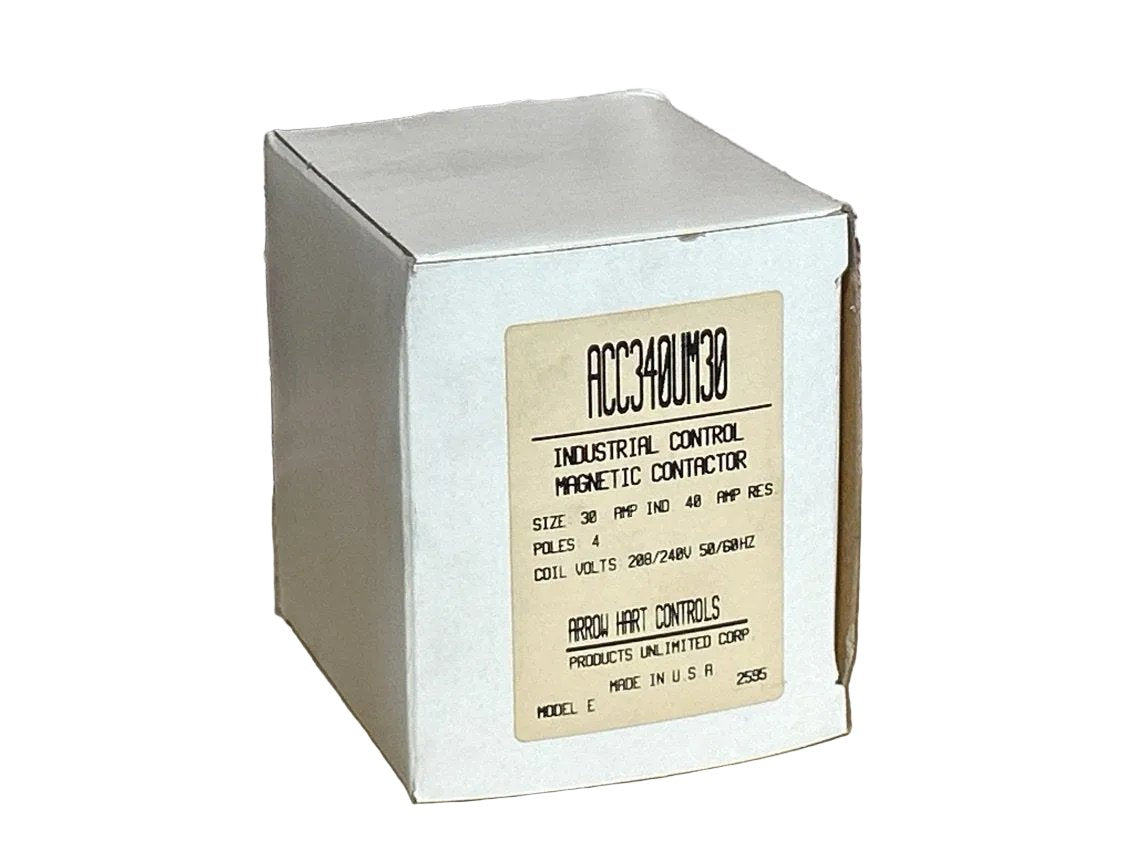 208/240 V, 50/60 Hz, 30 Amps 4 Pole Contactor