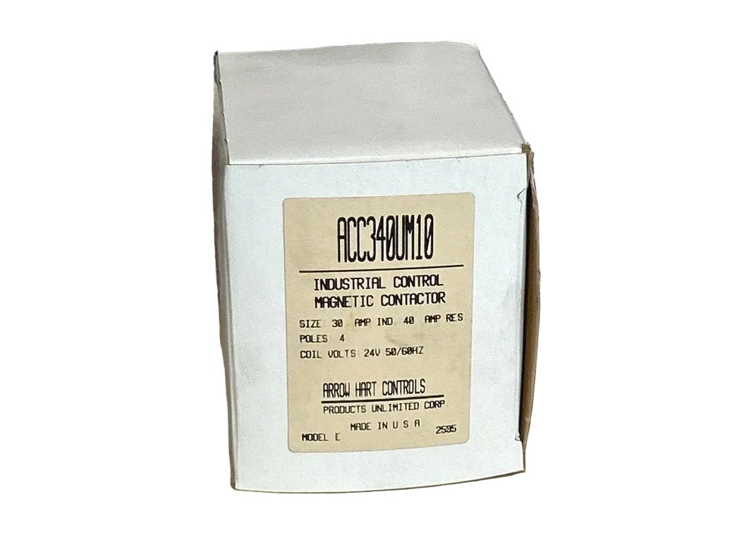 24 V, 50/60 Hz, 30 Amps 4 Pole Contactor