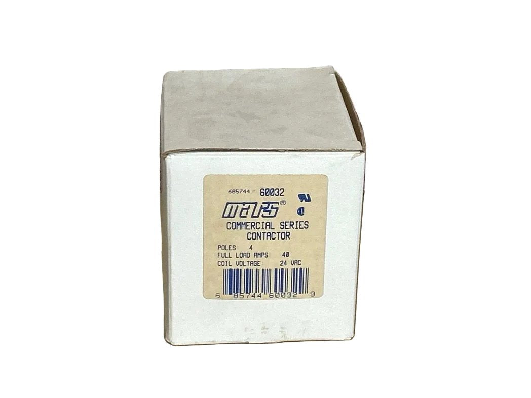 24 V, 50/60 Hz, 40 Amps 4 Pole Contactor