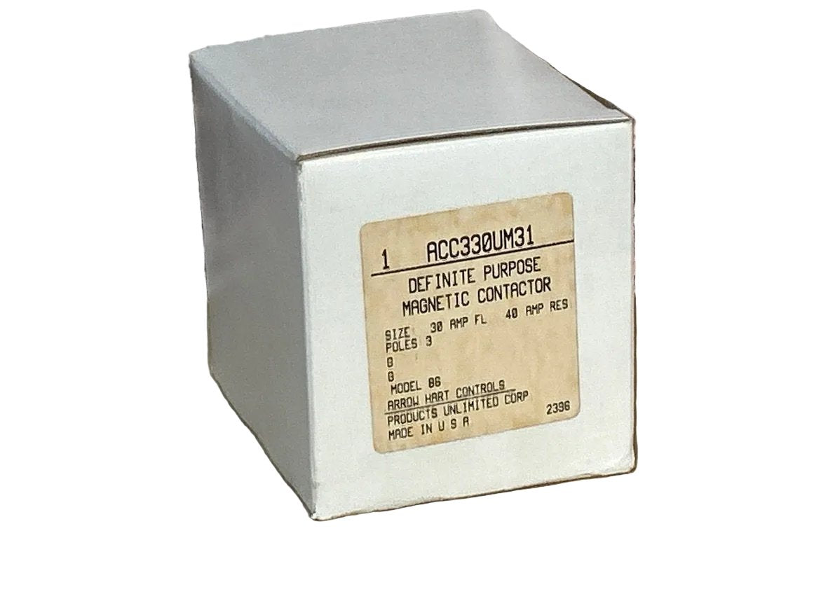 200/230 V, 50/60 Hz, 30 Amps 3 Pole Contactor