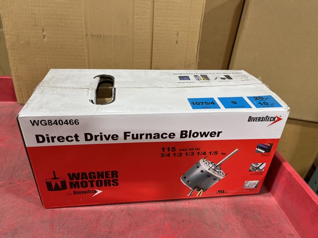3/4 HP Blower Motor 115/60/1 1075 Rpm 4 Speed