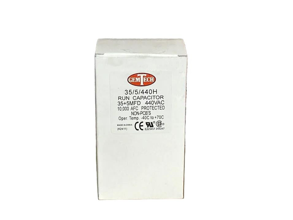 440 Vac, 35+5MFD 50/60 Hz, Oval Capacitor