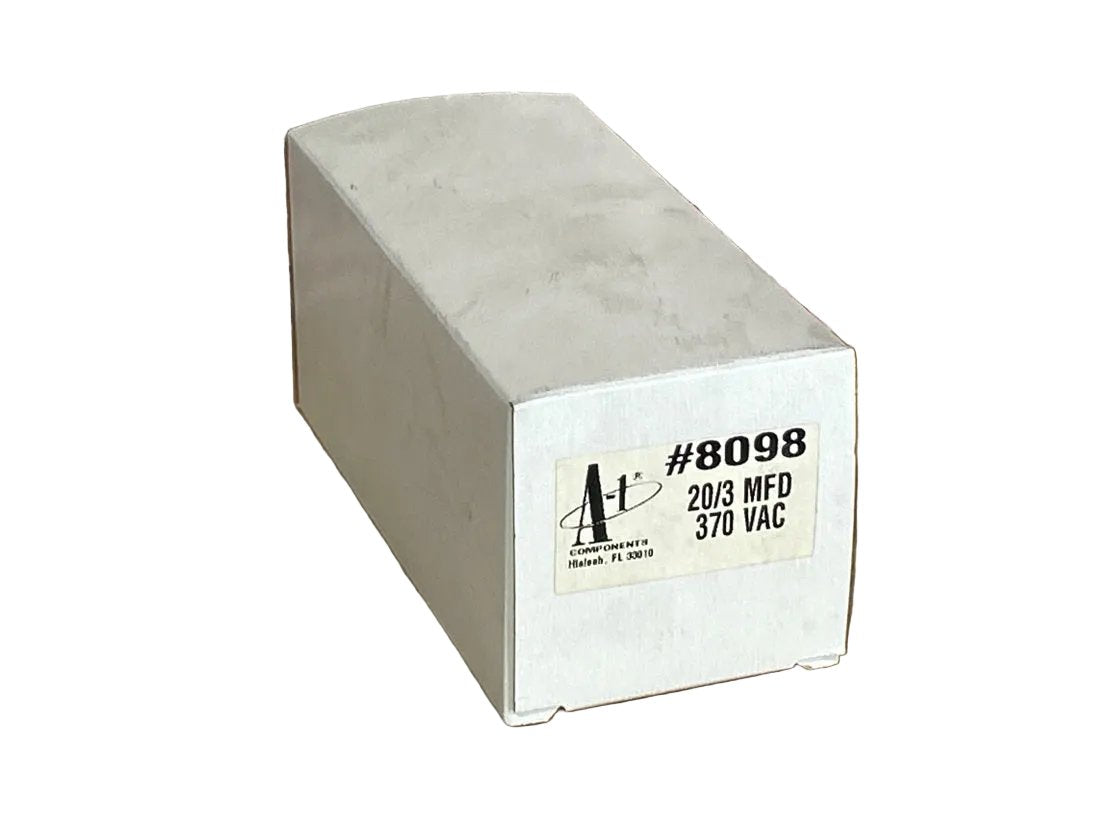370 Vac, 20+3MFD 50/60 Hz, Oval Capacitor