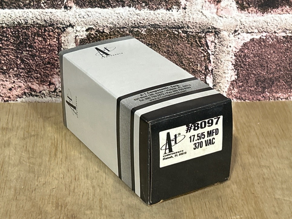 370 Vac, 17.5+5MFD 50/60 Hz, Oval Capacitor