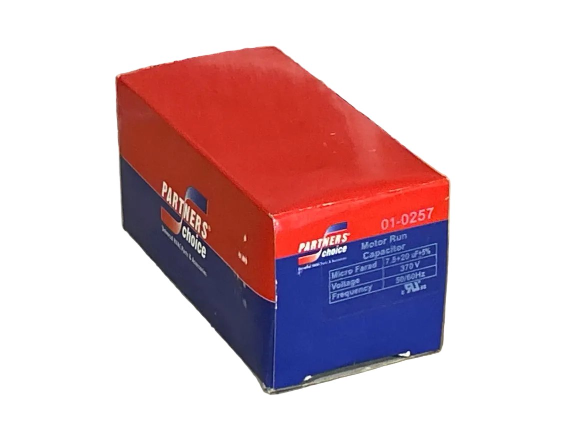 370 Vac, 20+7.5MFD 50/60 Hz, Round Capacitor