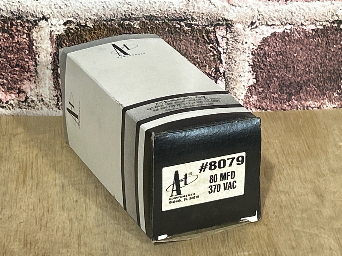 370 Vac, 80MFD 50/60 Hz, Oval Capacitor